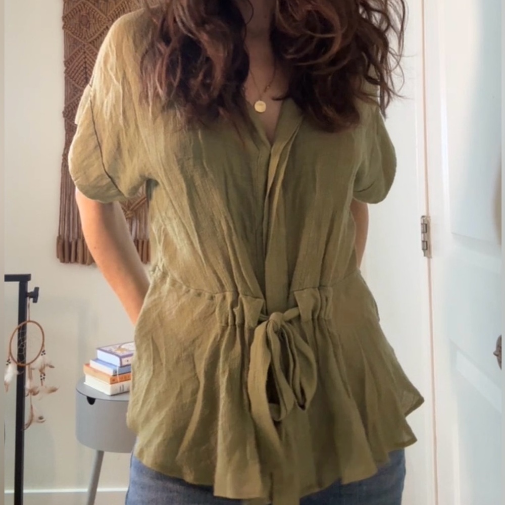 Guess Olive Green Women's Top